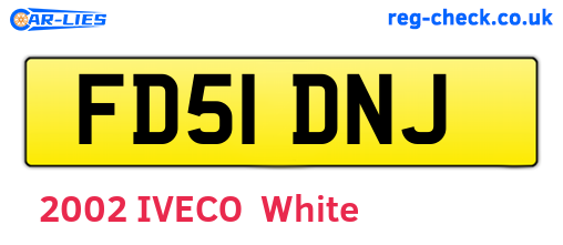 FD51DNJ are the vehicle registration plates.