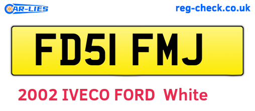 FD51FMJ are the vehicle registration plates.