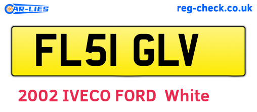 FL51GLV are the vehicle registration plates.