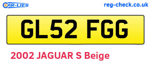 GL52FGG are the vehicle registration plates.