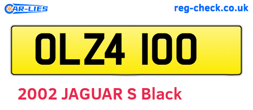 OLZ4100 are the vehicle registration plates.
