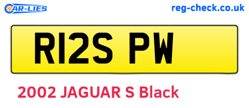 R12SPW are the vehicle registration plates.