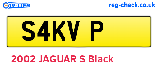 S4KVP are the vehicle registration plates.