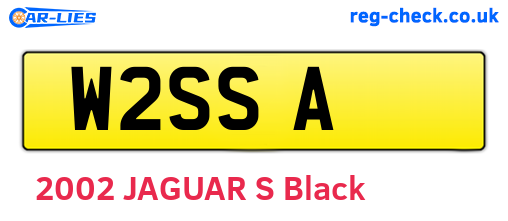W2SSA are the vehicle registration plates.