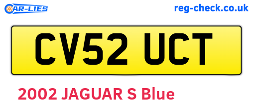 CV52UCT are the vehicle registration plates.