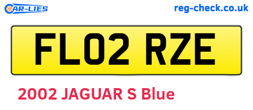 FL02RZE are the vehicle registration plates.