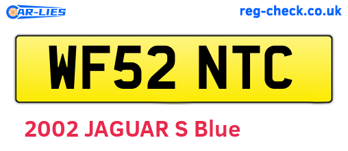 WF52NTC are the vehicle registration plates.