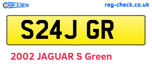 S24JGR are the vehicle registration plates.