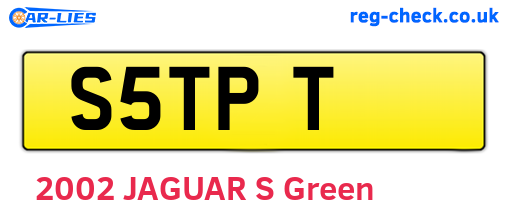 S5TPT are the vehicle registration plates.