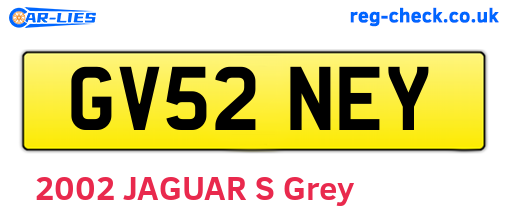GV52NEY are the vehicle registration plates.