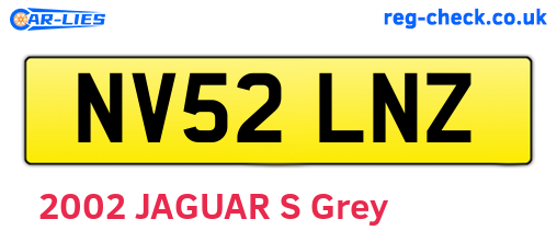 NV52LNZ are the vehicle registration plates.