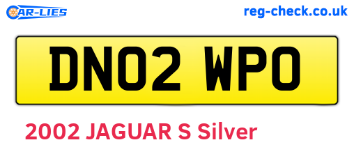 DN02WPO are the vehicle registration plates.