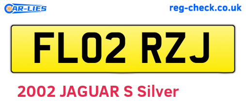 FL02RZJ are the vehicle registration plates.