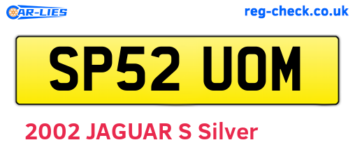SP52UOM are the vehicle registration plates.