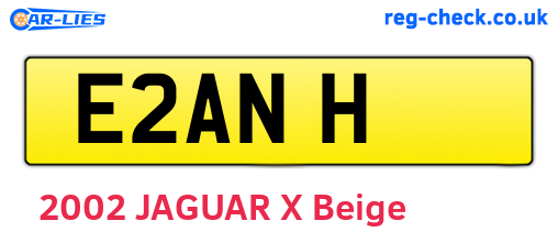 E2ANH are the vehicle registration plates.