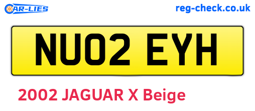 NU02EYH are the vehicle registration plates.
