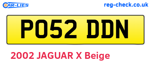 PO52DDN are the vehicle registration plates.