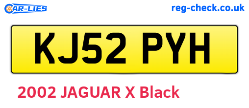 KJ52PYH are the vehicle registration plates.