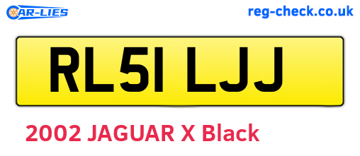 RL51LJJ are the vehicle registration plates.
