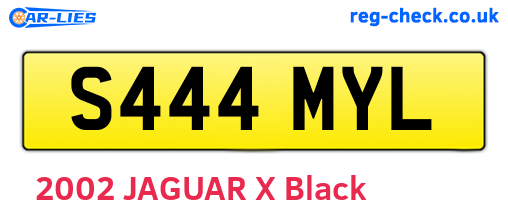S444MYL are the vehicle registration plates.