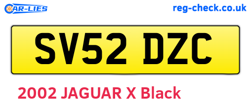SV52DZC are the vehicle registration plates.