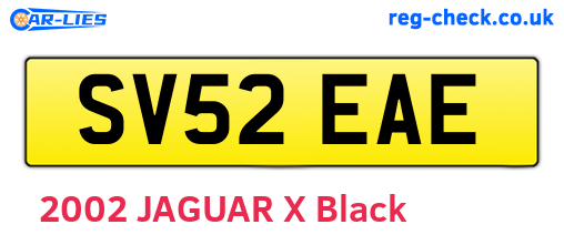 SV52EAE are the vehicle registration plates.