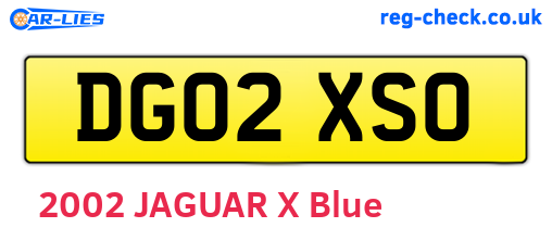 DG02XSO are the vehicle registration plates.