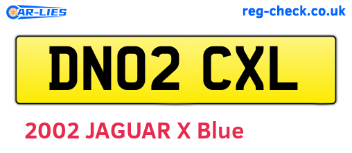 DN02CXL are the vehicle registration plates.