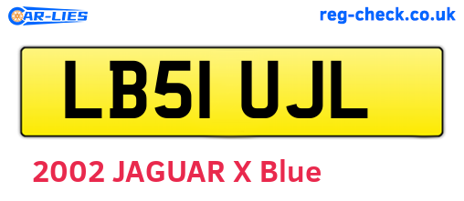 LB51UJL are the vehicle registration plates.