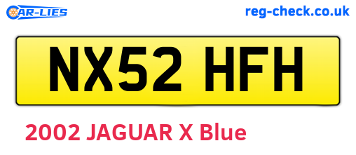 NX52HFH are the vehicle registration plates.