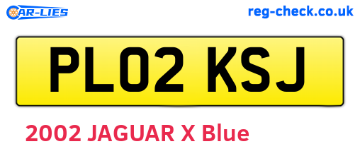 PL02KSJ are the vehicle registration plates.