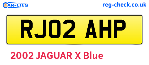RJ02AHP are the vehicle registration plates.