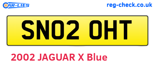 SN02OHT are the vehicle registration plates.