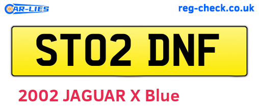 ST02DNF are the vehicle registration plates.