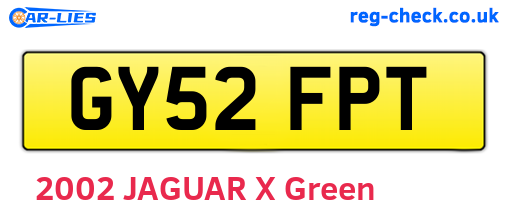 GY52FPT are the vehicle registration plates.
