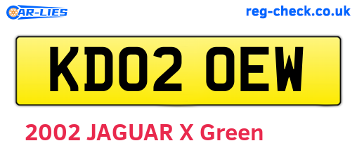 KD02OEW are the vehicle registration plates.