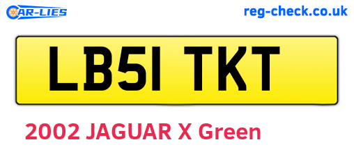 LB51TKT are the vehicle registration plates.