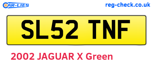 SL52TNF are the vehicle registration plates.