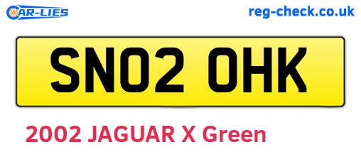 SN02OHK are the vehicle registration plates.