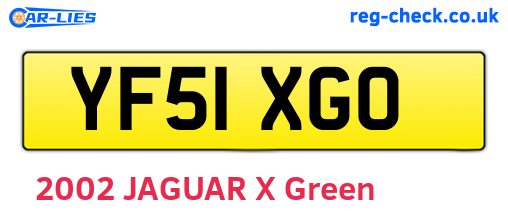 YF51XGO are the vehicle registration plates.