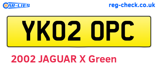 YK02OPC are the vehicle registration plates.