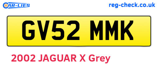 GV52MMK are the vehicle registration plates.