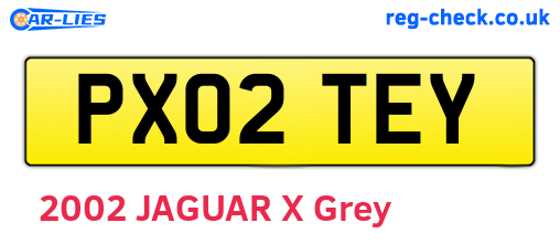 PX02TEY are the vehicle registration plates.