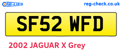 SF52WFD are the vehicle registration plates.