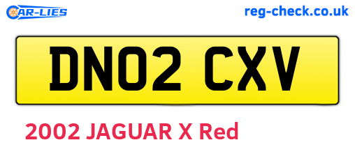 DN02CXV are the vehicle registration plates.