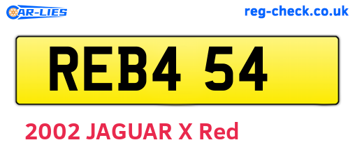 REB454 are the vehicle registration plates.