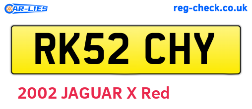 RK52CHY are the vehicle registration plates.