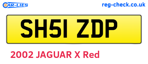 SH51ZDP are the vehicle registration plates.