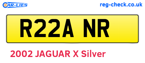 R22ANR are the vehicle registration plates.