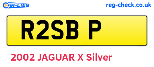 R2SBP are the vehicle registration plates.